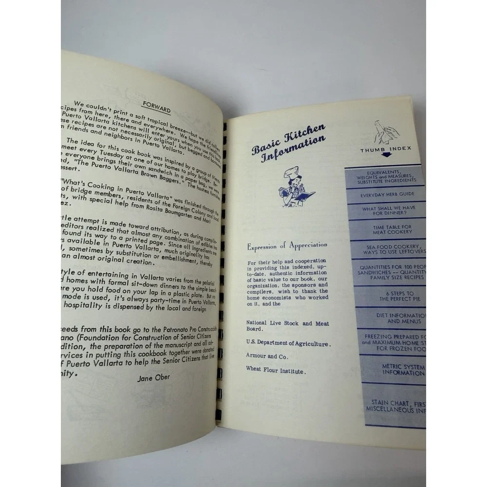 What's Cooking in Puerto Vallarta 1978 spiralbound Jalisco Mexico recipes
